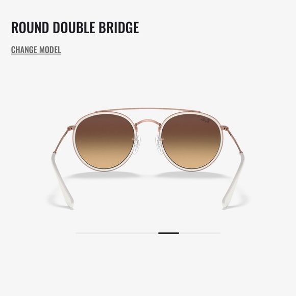 CUSTOMIZED RAY BAN ROUND DOUBLE BRIDGE SUNGLASSES - Picture 4 of 8